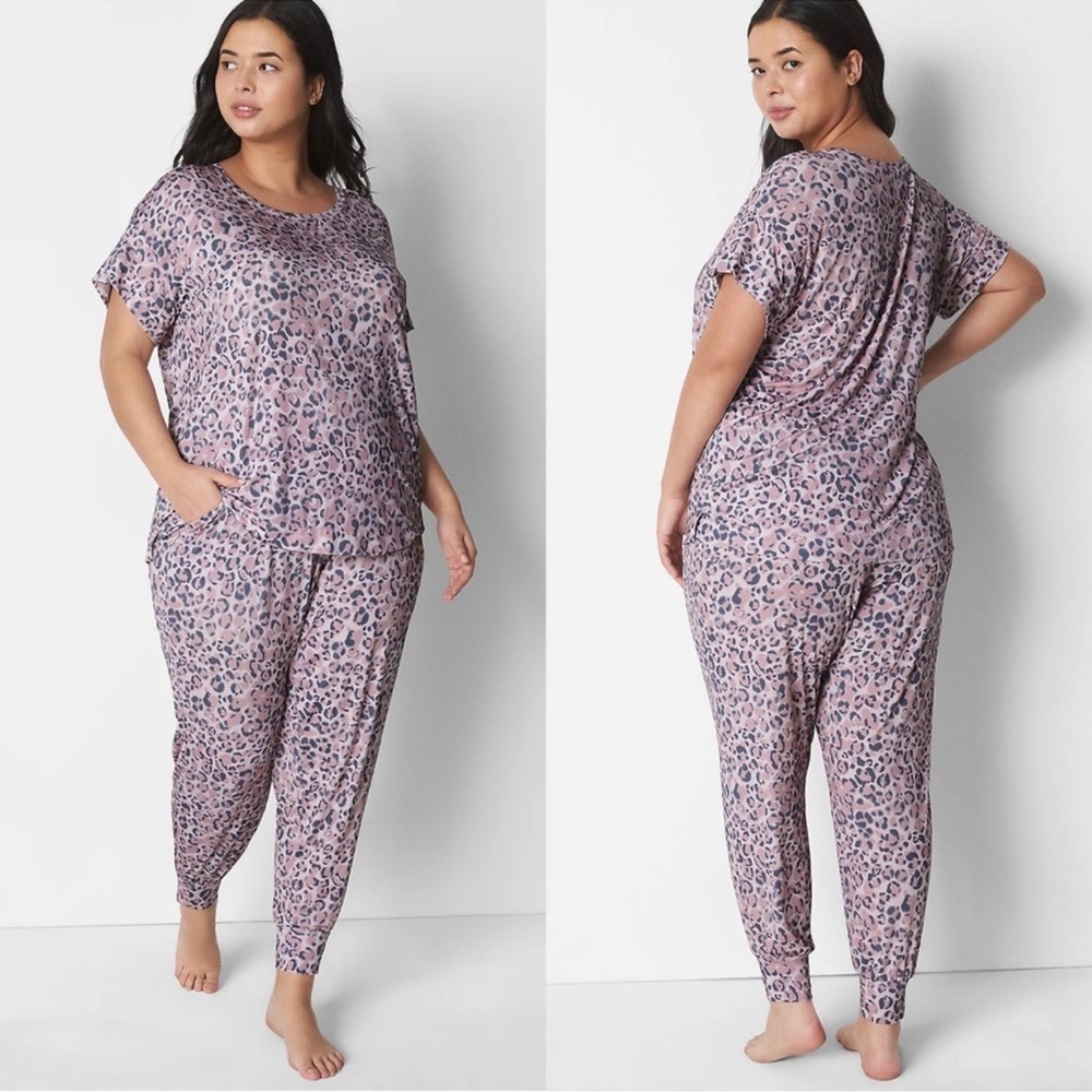 Lane Bryant Cacique Dreamy Cool Top & Jogger Pajama Set Like New Size 14/16=1x